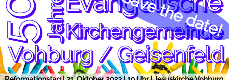 Save the Date - Jubiläum