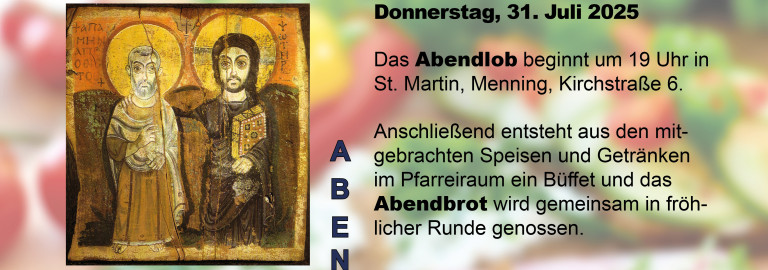 Abendlob Banner