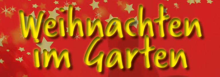 Banner Gartenweihnacht
