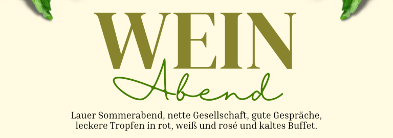 Banner Weinabend