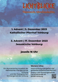 Plakat Adventsandachten