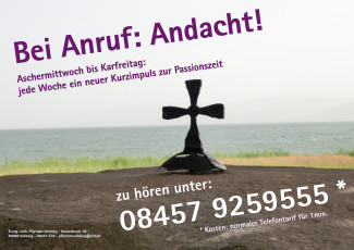 Flyer bei Anruf Andacht
