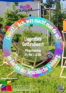 Plakat Liegestuhlgottesdienst