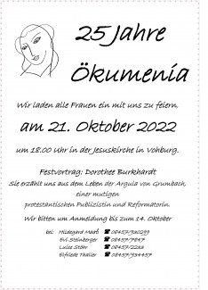 Jubiläumsplakat Ökumenia