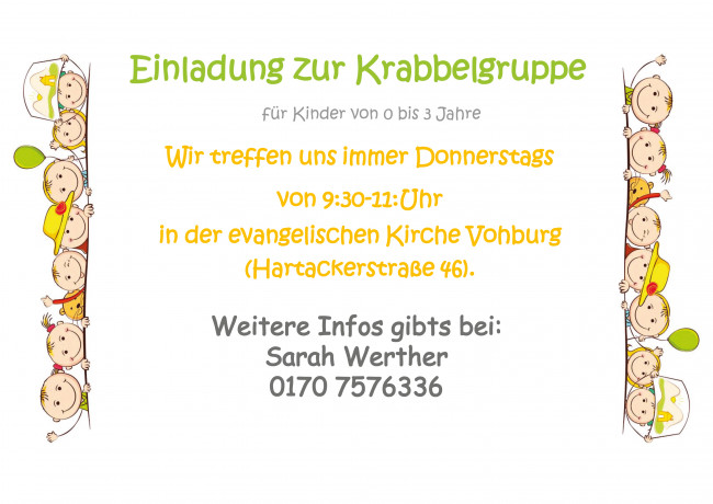 Einladung Krabbelgruppe