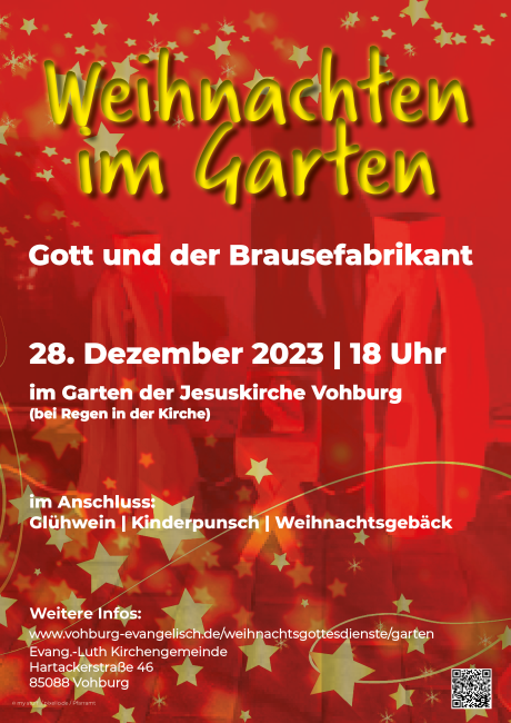 Plakat Gartenweihnacht