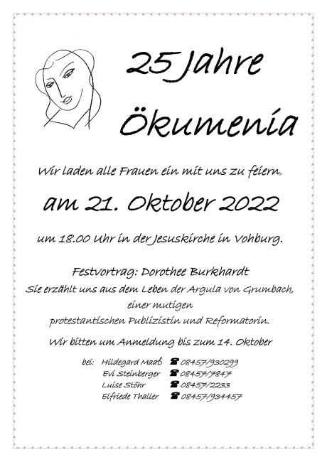 Ökumenia Jubiläumsplakat