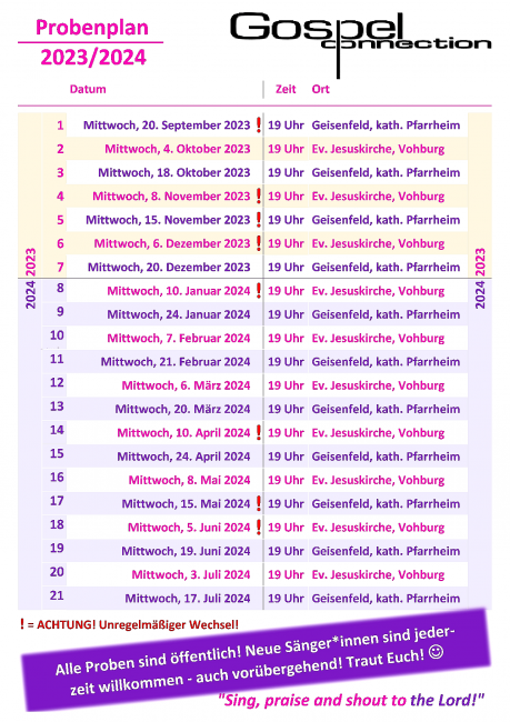 Probenplan 2023/24