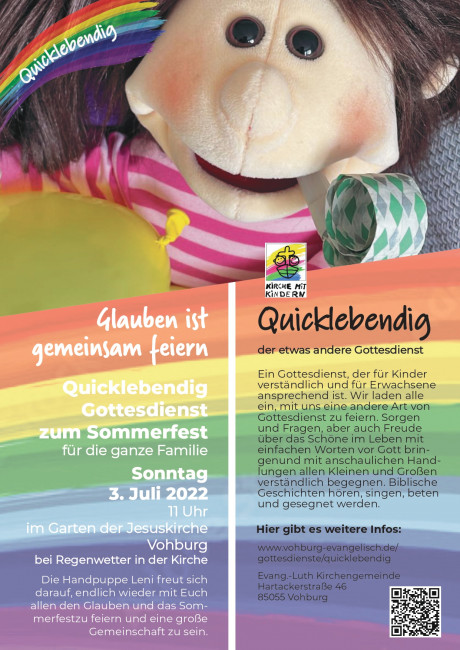 Quicklebendig am Gemeindefest