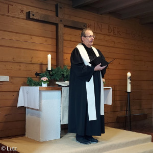 Pfarrer Schürmann in der Martinskirche